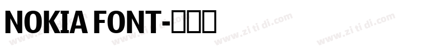 NOKIA FONT字体转换
